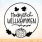 Deutsche Plotterdatei Herbst - Herbstlich Willkommen - Cricut Silhouette Studio Plotterdatei -Herbstzauber - Herbstgrüße - Kürbis Blätter - EmidaDesign