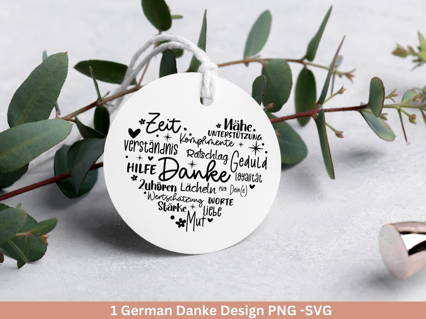 Deutsche Plotterdatei Herz Danke- Plotterdatei Muttertag svg - Herz svg - Deutsche Sprüche svg - Plotterdatei Danke - Cricut Silhouette