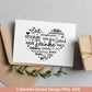 Deutsche Plotterdatei Herz Danke- Plotterdatei Muttertag svg - Herz svg - Deutsche Sprüche svg - Plotterdatei Danke - Cricut Silhouette