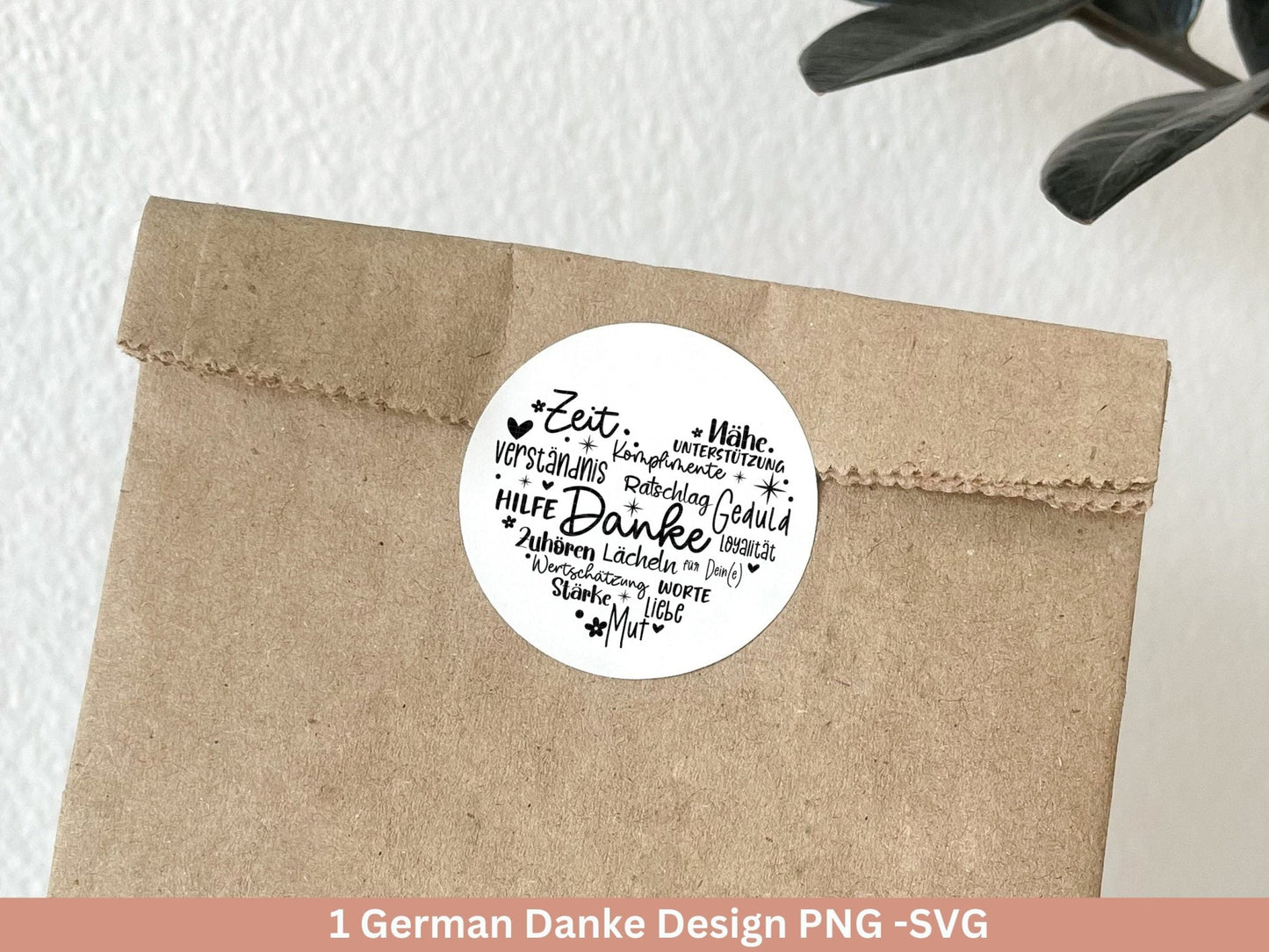 Deutsche Plotterdatei Herz Danke- Plotterdatei Muttertag svg - Herz svg - Deutsche Sprüche svg - Plotterdatei Danke - Cricut Silhouette