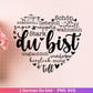 Deutsche Plotterdatei Herz Du bist - Plotterdatei Muttertag svg - Herz svg - Deutsche Sprüche svg - Plotterdatei Geburtstag - Cricut Datei