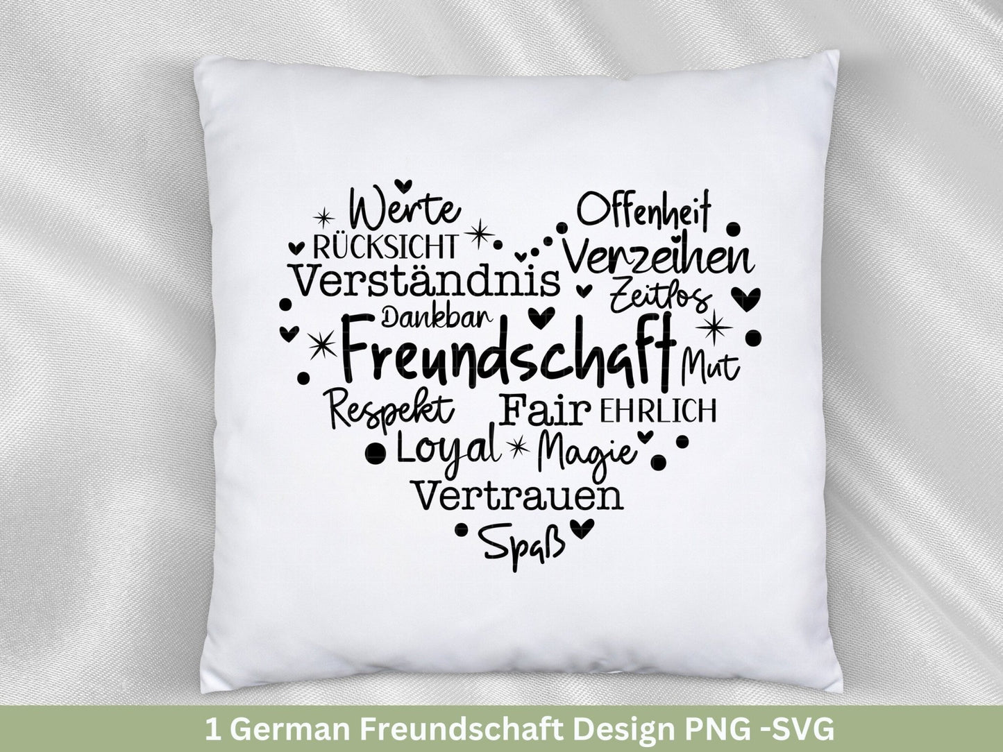 Deutsche Plotterdatei Herz Freundschaft- Plotterdatei Beste Freunde svg - Herz svg - Deutsche Sprüche svg - Freundin - Cricut Silhouette