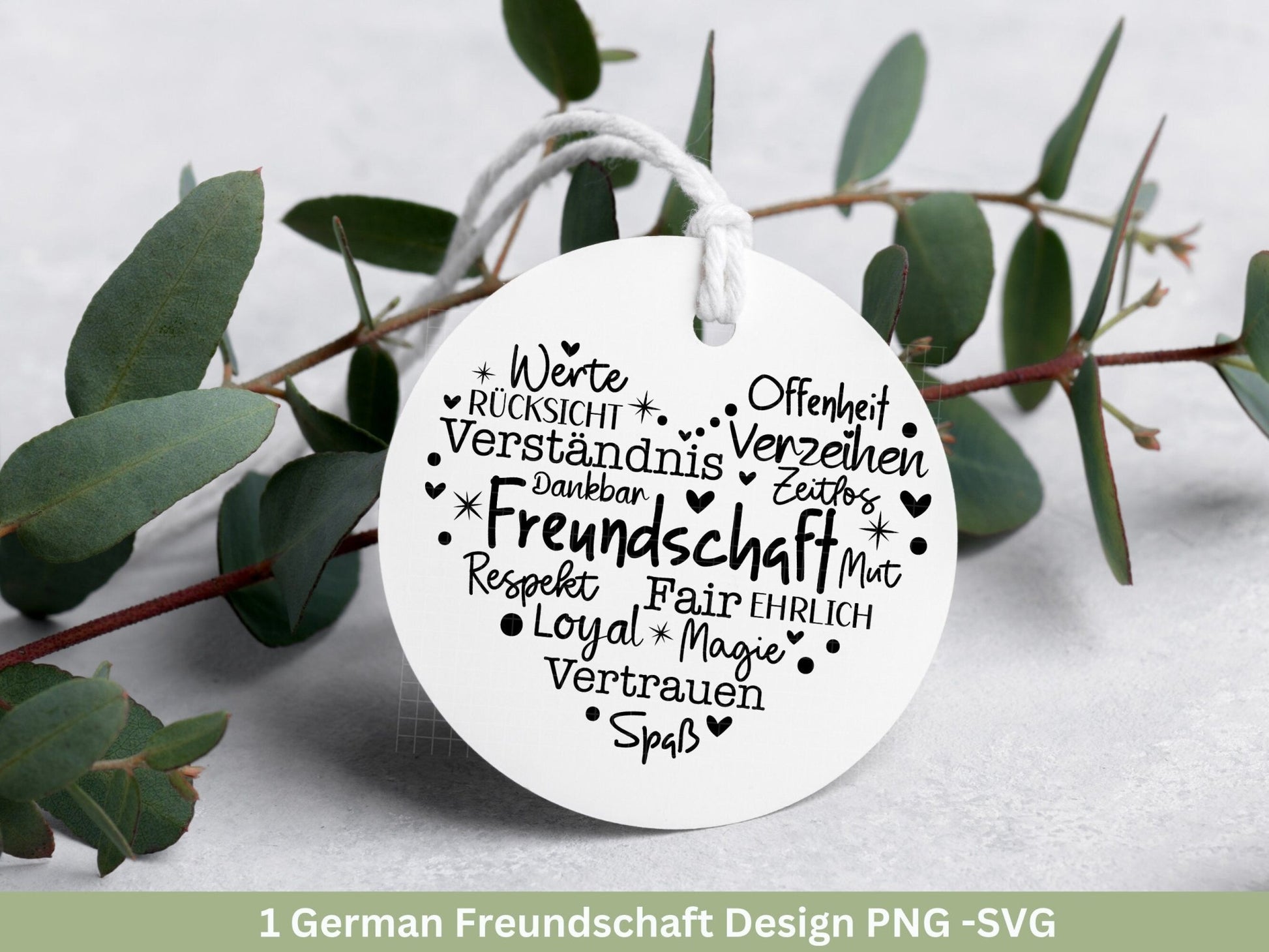 Deutsche Plotterdatei Herz Freundschaft- Plotterdatei Beste Freunde svg - Herz svg - Deutsche Sprüche svg - Freundin - Cricut Silhouette