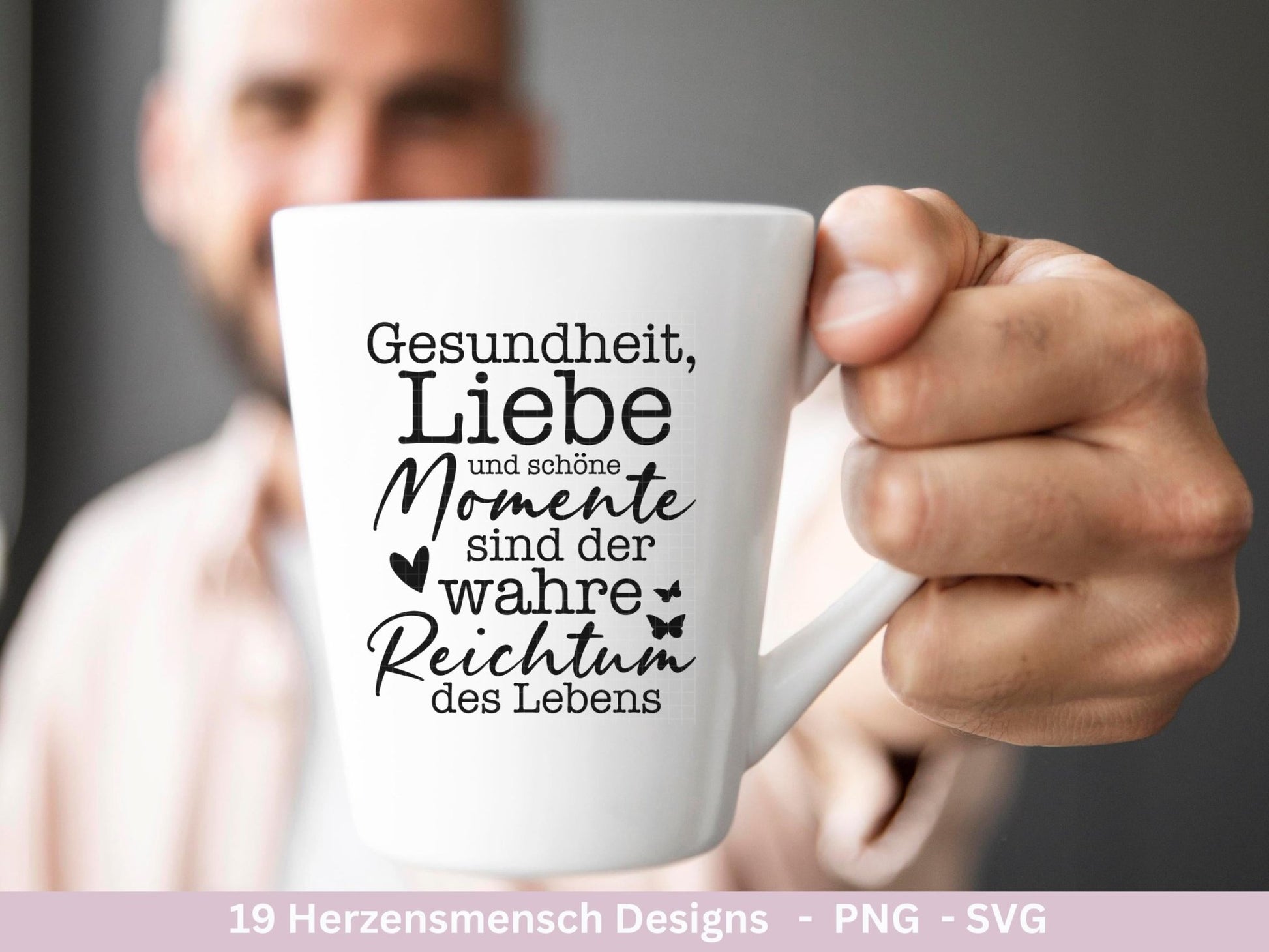 Deutsche Plotterdatei Herzensmensch - Danke Svg - Best Friends Svg - Von Herzen svg - Cricut - Lieblingsmensch Svg - Liebe svg - Laserdatei - EmidaDesign