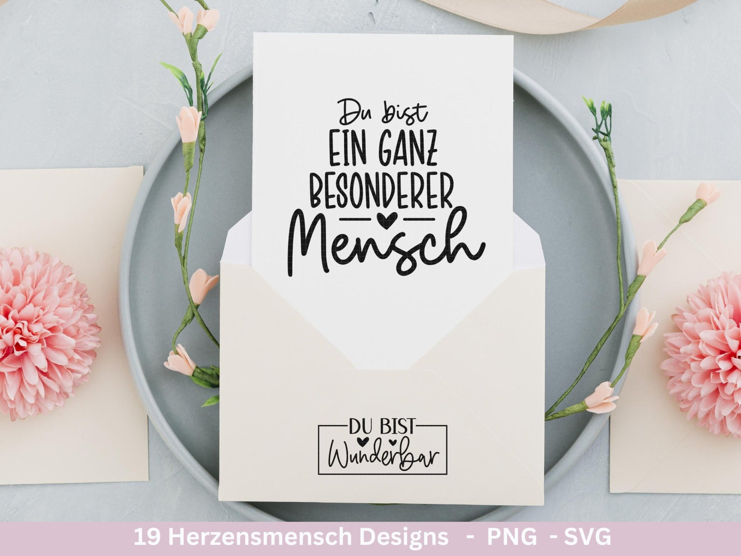 Deutsche Plotterdatei Herzensmensch - Danke Svg - Best Friends Svg - Von Herzen svg - Cricut - Lieblingsmensch Svg - Liebe svg - Laserdatei - EmidaDesign