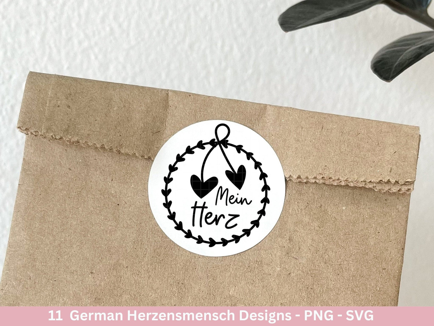 Deutsche Plotterdatei Herzensmensch- Danke Svg - Best Friends Svg - Von Herzen svg Cricut - Lieblingsmensch Svg - Schön das es dich gibt - EmidaDesign