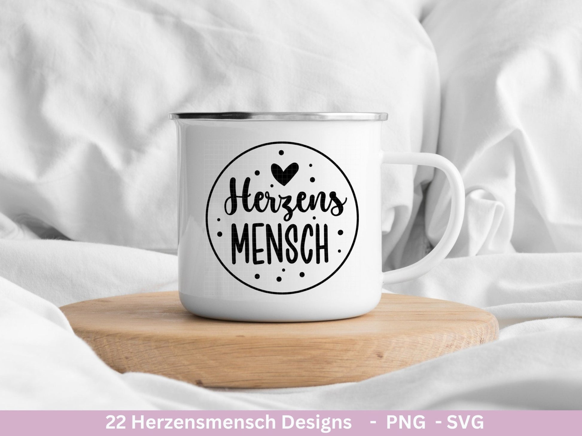 Deutsche Plotterdatei Herzensmensch - Danke Svg - Best Friends Svg - Von Herzen svg Cricut - Lieblingsmensch Svg - Schön das es dich gibt - EmidaDesign