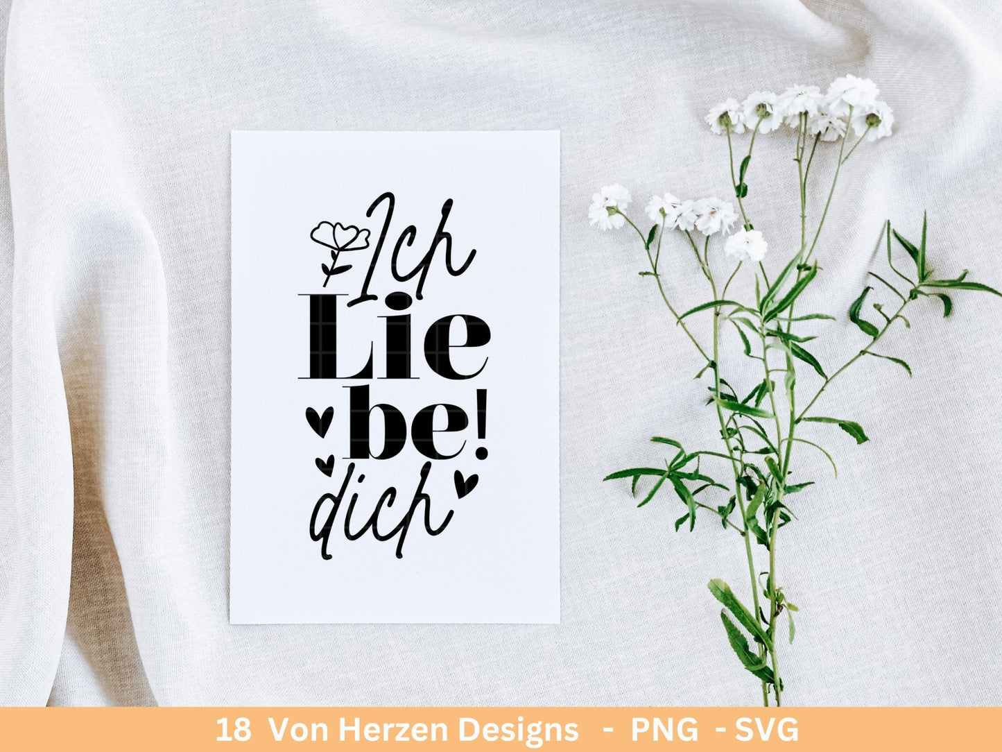 Deutsche Plotterdatei Herzensmensch- Danke Svg - Best Friends Svg - Von Herzen svg Cricut - Lieblingsmensch Svg - Schön das es dich gibt - EmidaDesign