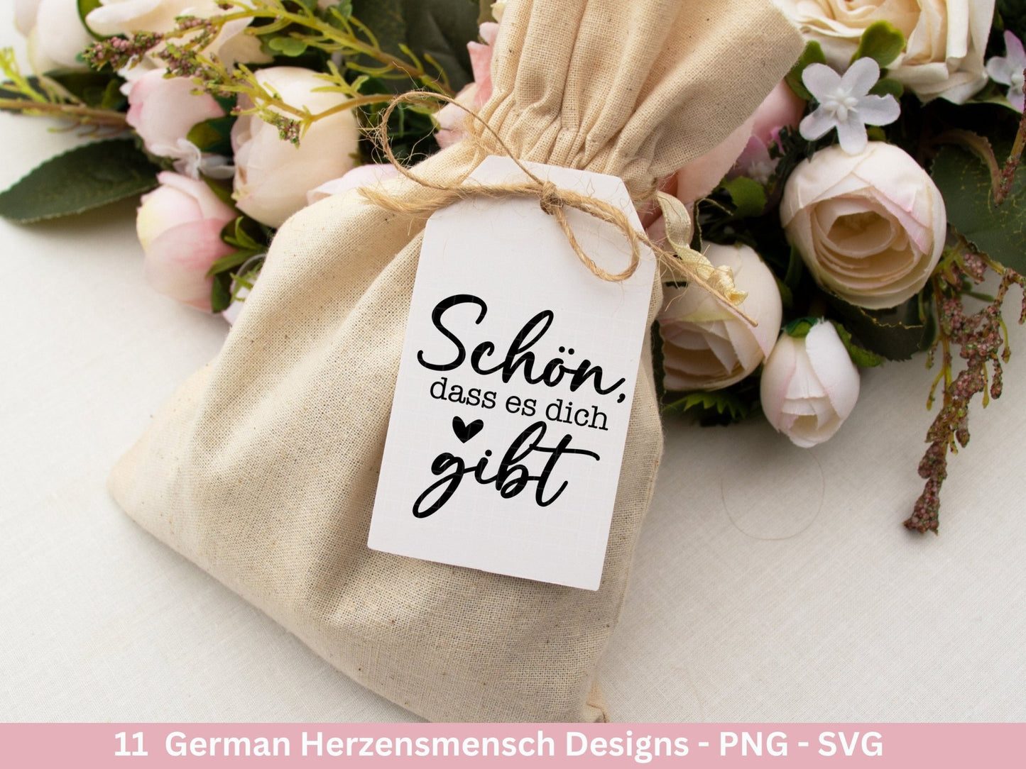 Deutsche Plotterdatei Herzensmensch- Danke Svg - Best Friends Svg - Von Herzen svg Cricut - Lieblingsmensch Svg - Schön das es dich gibt - EmidaDesign