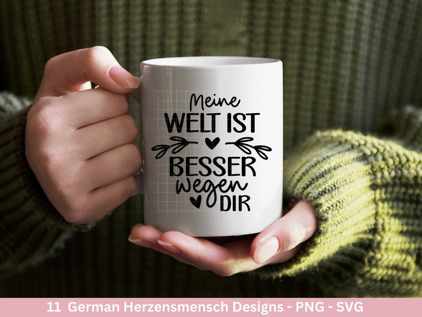 Deutsche Plotterdatei Herzensmensch- Danke Svg - Best Friends Svg - Von Herzen svg Cricut - Lieblingsmensch Svg - Schön das es dich gibt - EmidaDesign