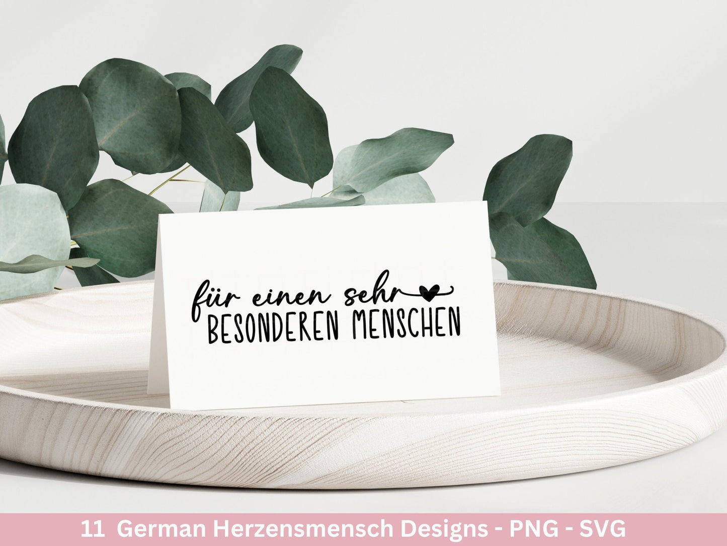 Deutsche Plotterdatei Herzensmensch- Danke Svg - Best Friends Svg - Von Herzen svg Cricut - Lieblingsmensch Svg - Schön das es dich gibt - EmidaDesign