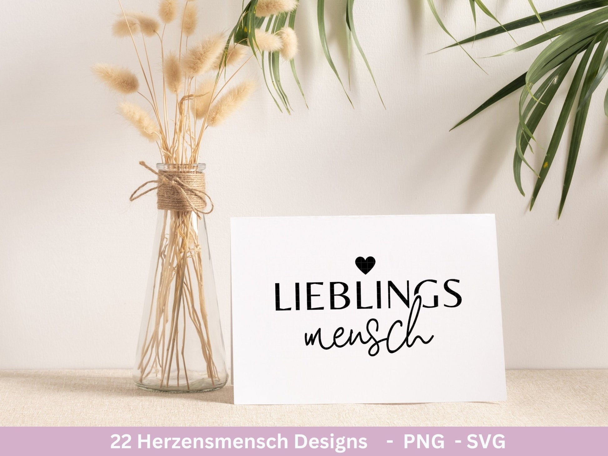 Deutsche Plotterdatei Herzensmensch - Danke Svg - Best Friends Svg - Von Herzen svg Cricut - Lieblingsmensch Svg - Schön das es dich gibt - EmidaDesign