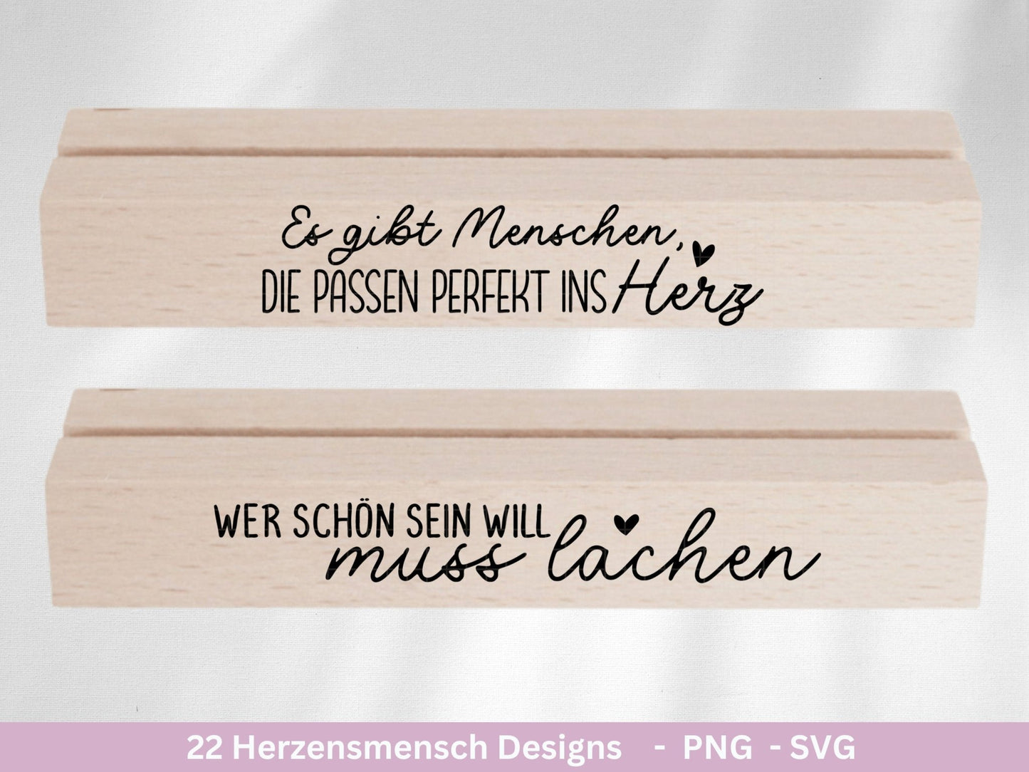 Deutsche Plotterdatei Herzensmensch - Danke Svg - Best Friends Svg - Von Herzen svg Cricut - Lieblingsmensch Svg - Schön das es dich gibt - EmidaDesign