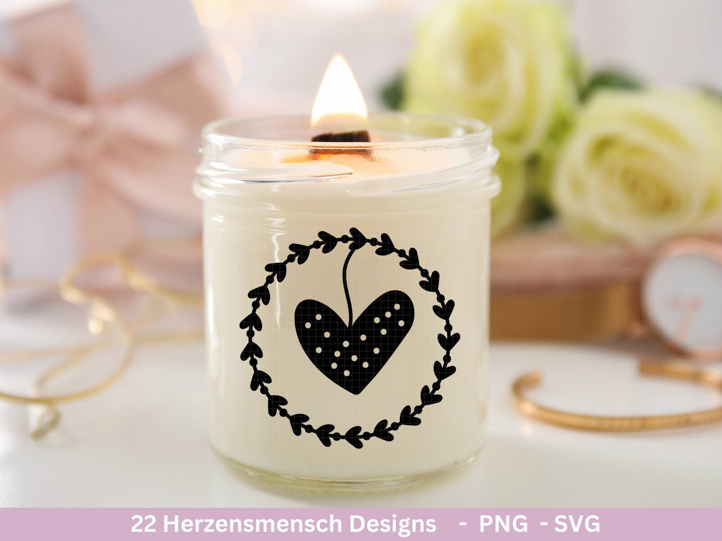 Deutsche Plotterdatei Herzensmensch - Danke Svg - Best Friends Svg - Von Herzen svg Cricut - Lieblingsmensch Svg - Schön das es dich gibt - EmidaDesign