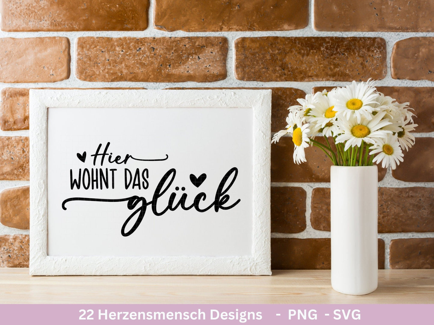 Deutsche Plotterdatei Herzensmensch - Danke Svg - Best Friends Svg - Von Herzen svg Cricut - Lieblingsmensch Svg - Schön das es dich gibt - EmidaDesign