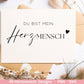 Deutsche Plotterdatei Herzmensch - Du bist toll - Lieblingsmensch - Cricut Silhouette Studio - Herzmensch Geschenk - Mit Liebe SVG Bundle - EmidaDesign