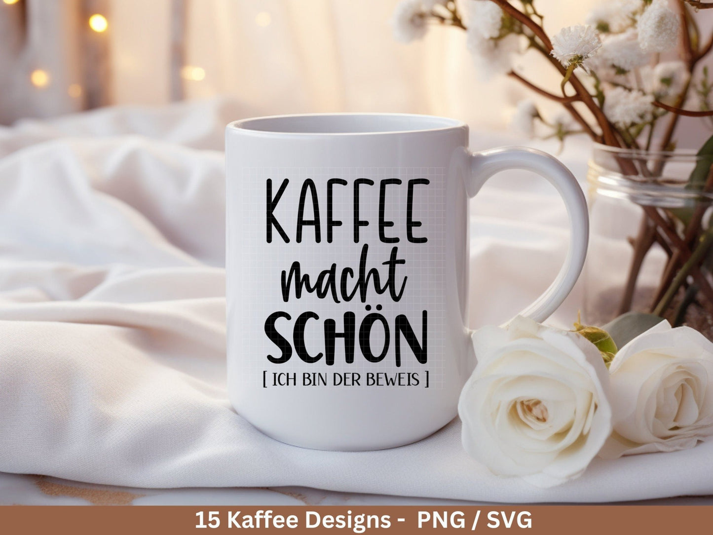 Deutsche Plotterdatei Kaffee - Kaffee svg Bundle - Kaffeetasse svg - Deutsche Sprüche Kaffee - Cricut Silhouette - Kaffee trinken lustig