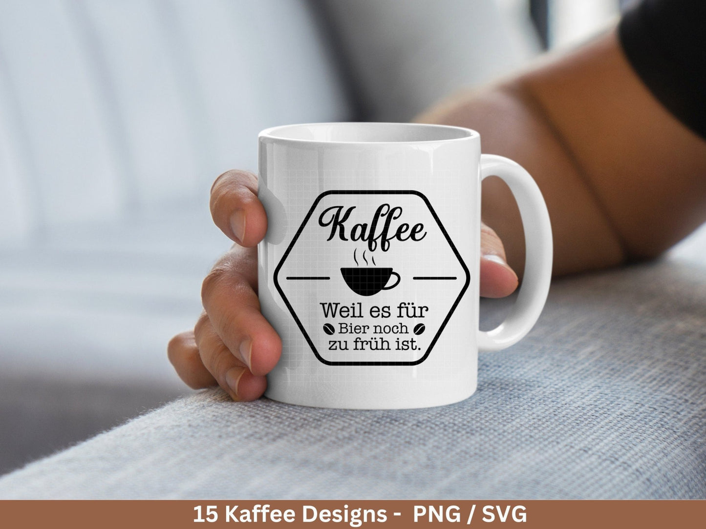 Deutsche Plotterdatei Kaffee - Kaffee svg Bundle - Kaffeetasse svg - Deutsche Sprüche Kaffee - Cricut Silhouette - Kaffee trinken lustig