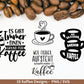 Deutsche Plotterdatei Kaffee - Kaffee svg Bundle - Kaffeetasse svg - Deutsche Sprüche Kaffee - Cricut Silhouette - Kaffee trinken lustig