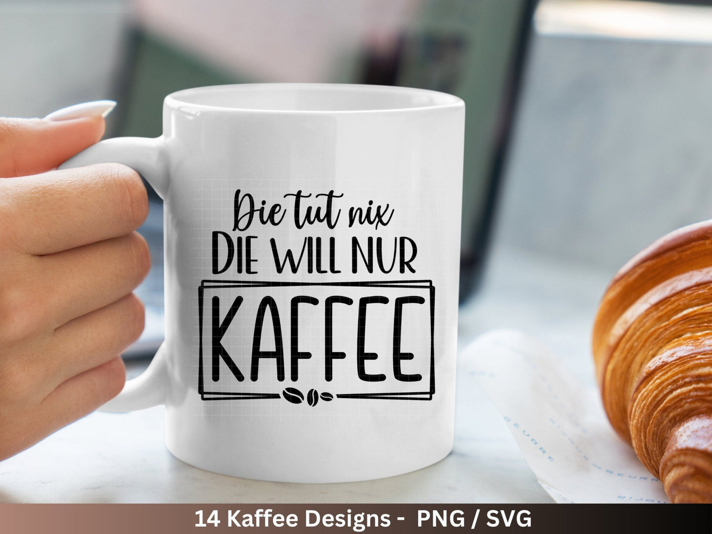 Deutsche Plotterdatei Kaffee - Kaffee svg Bundle - Kaffeetasse svg - Deutsche Sprüche Kaffee - Cricut Silhouette - Kaffee trinken lustig