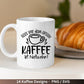 Deutsche Plotterdatei Kaffee - Kaffee svg Bundle - Kaffeetasse svg - Deutsche Sprüche Kaffee - Cricut Silhouette - Kaffee trinken lustig