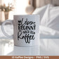 Deutsche Plotterdatei Kaffee - Kaffee svg Bundle - Kaffeetasse svg - Deutsche Sprüche Kaffee - Cricut Silhouette - Kaffee trinken lustig