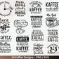 Deutsche Plotterdatei Kaffee - Kaffee svg Bundle - Kaffeetasse svg - Deutsche Sprüche Kaffee - Cricut Silhouette - Kaffee trinken lustig