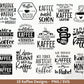 Deutsche Plotterdatei Kaffee - Kaffee svg Bundle - Kaffeetasse svg - Deutsche Sprüche Kaffee - Cricut Silhouette - Kaffee trinken lustig