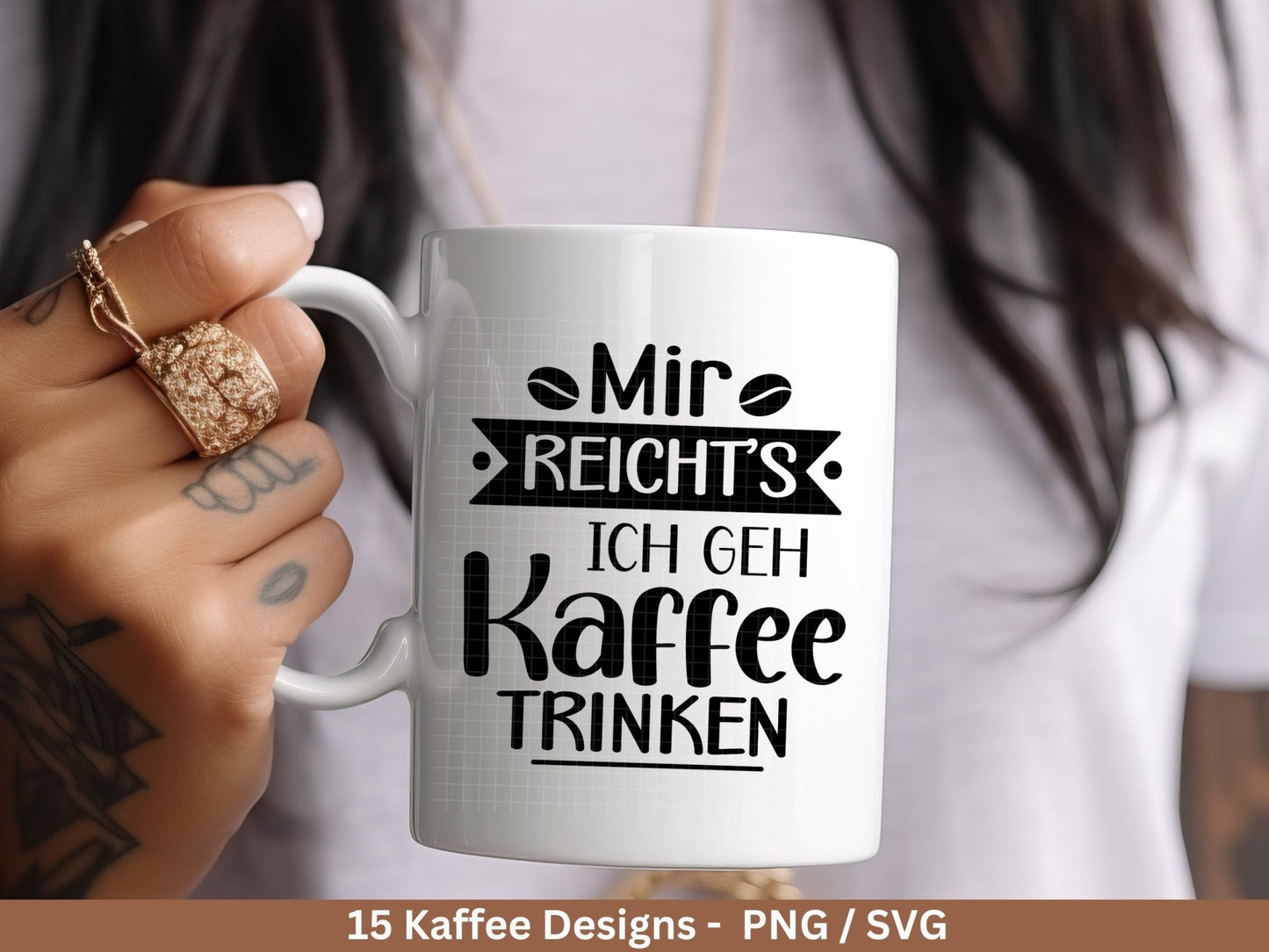 Deutsche Plotterdatei Kaffee - Kaffee svg Bundle - Kaffeetasse svg - Deutsche Sprüche Kaffee - Cricut Silhouette - Kaffee trinken lustig