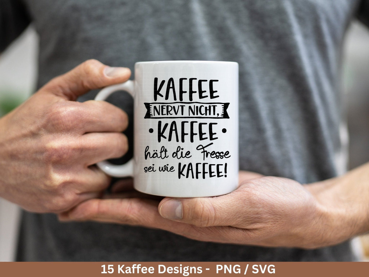 Deutsche Plotterdatei Kaffee - Kaffee svg Bundle - Kaffeetasse svg - Deutsche Sprüche Kaffee - Cricut Silhouette - Kaffee trinken lustig