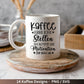 Deutsche Plotterdatei Kaffee - Kaffee svg Bundle - Kaffeetasse svg - Deutsche Sprüche Kaffee - Cricut Silhouette - Kaffee trinken lustig