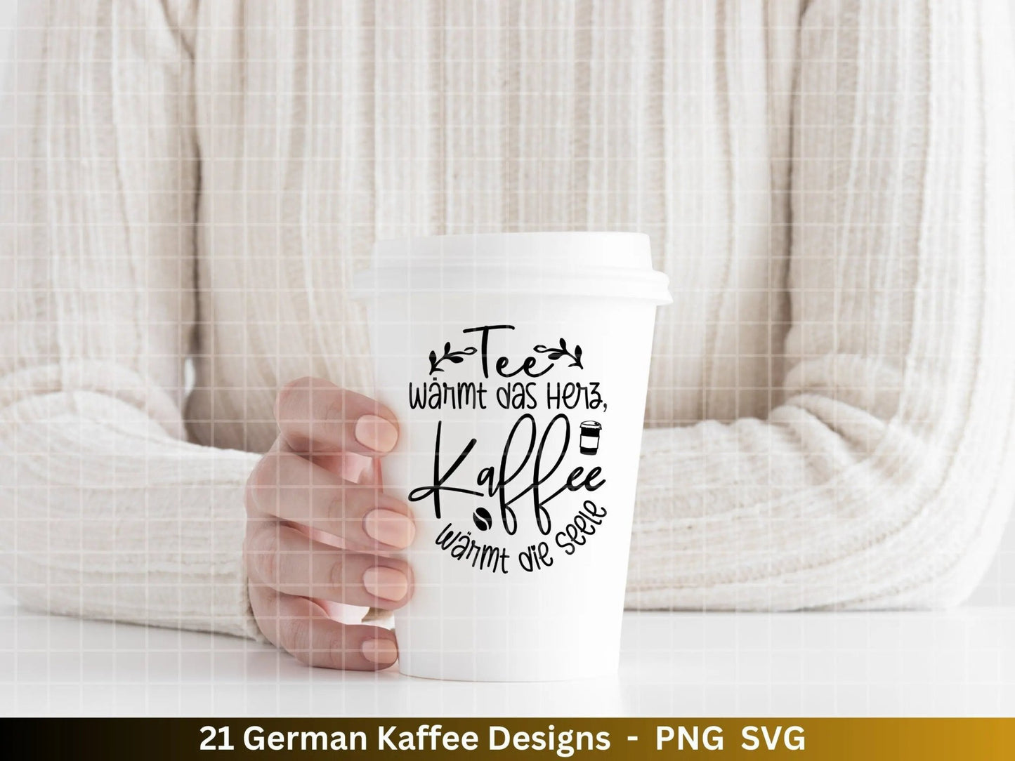 Deutsche Plotterdatei Kaffee - Kaffee svg Bundle - Kaffeetasse svg - Deutsche Sprüche Kaffee - Cricut Silhouette Studio Plotterdatei SVG