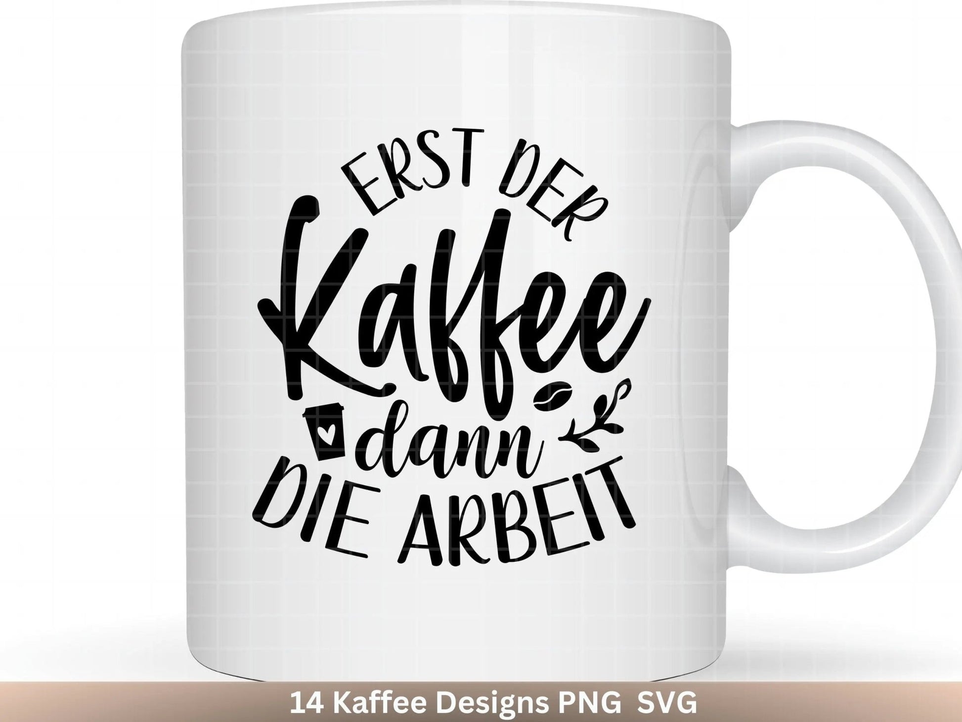 Deutsche Plotterdatei Kaffee - Kaffee svg Bundle - Kaffeetasse svg - Deutsche Sprüche Kaffee - Cricut Silhouette Studio Plotterdatei SVG