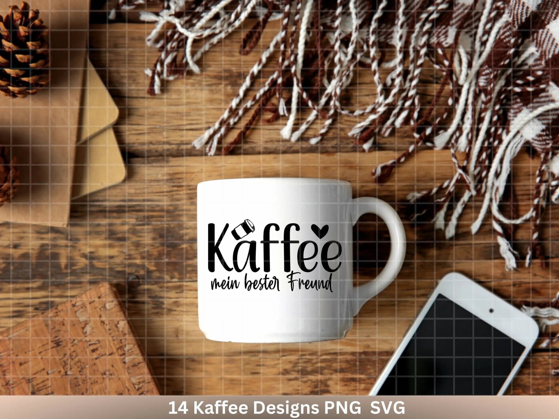 Deutsche Plotterdatei Kaffee - Kaffee svg Bundle - Kaffeetasse svg - Deutsche Sprüche Kaffee - Cricut Silhouette Studio Plotterdatei SVG