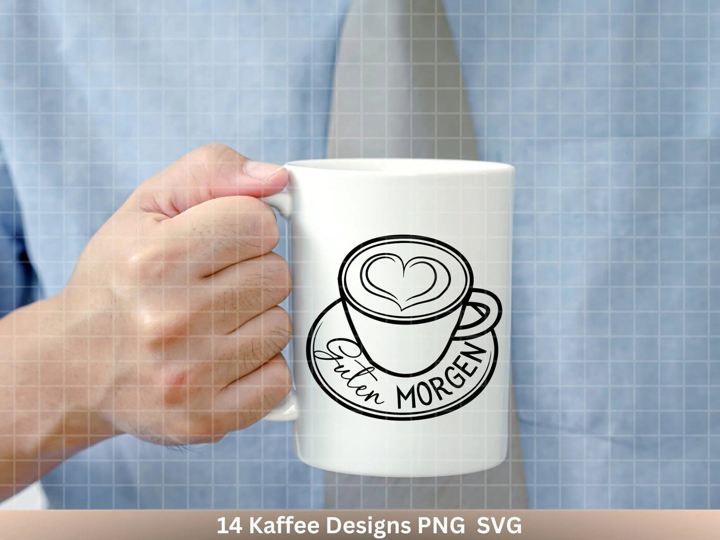 Deutsche Plotterdatei Kaffee - Kaffee svg Bundle - Kaffeetasse svg - Deutsche Sprüche Kaffee - Cricut Silhouette Studio Plotterdatei SVG