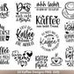 Deutsche Plotterdatei Kaffee - Kaffee svg Bundle - Kaffeetasse svg - Deutsche Sprüche Kaffee - Cricut Silhouette Studio Plotterdatei SVG