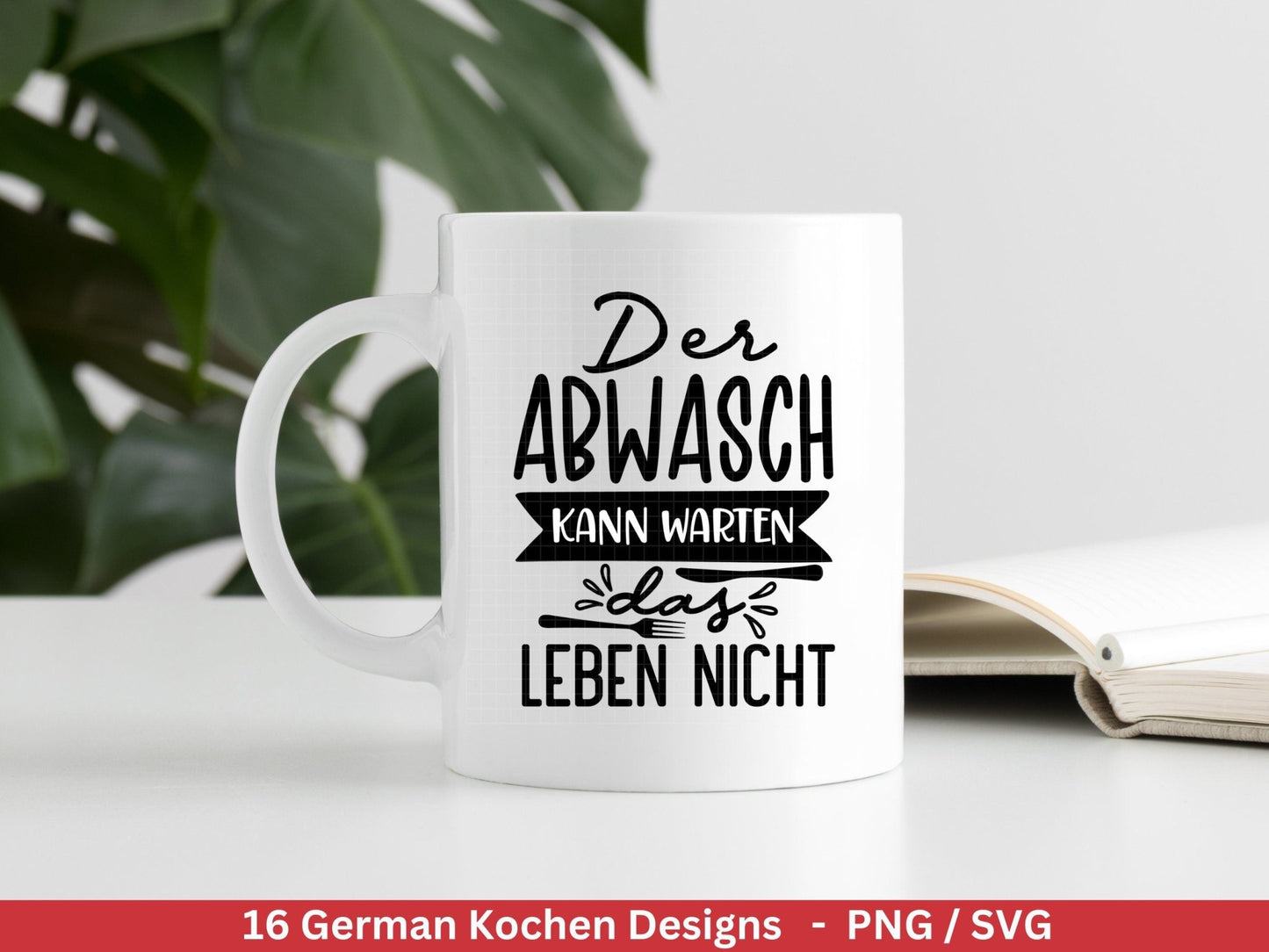 Deutsche Plotterdatei Küche Svg - Kochen svg Bundle - Chefkoch svg - Deutsche Sprüche Küche - Cricut Silhouette Studio Plotterdatei SVG