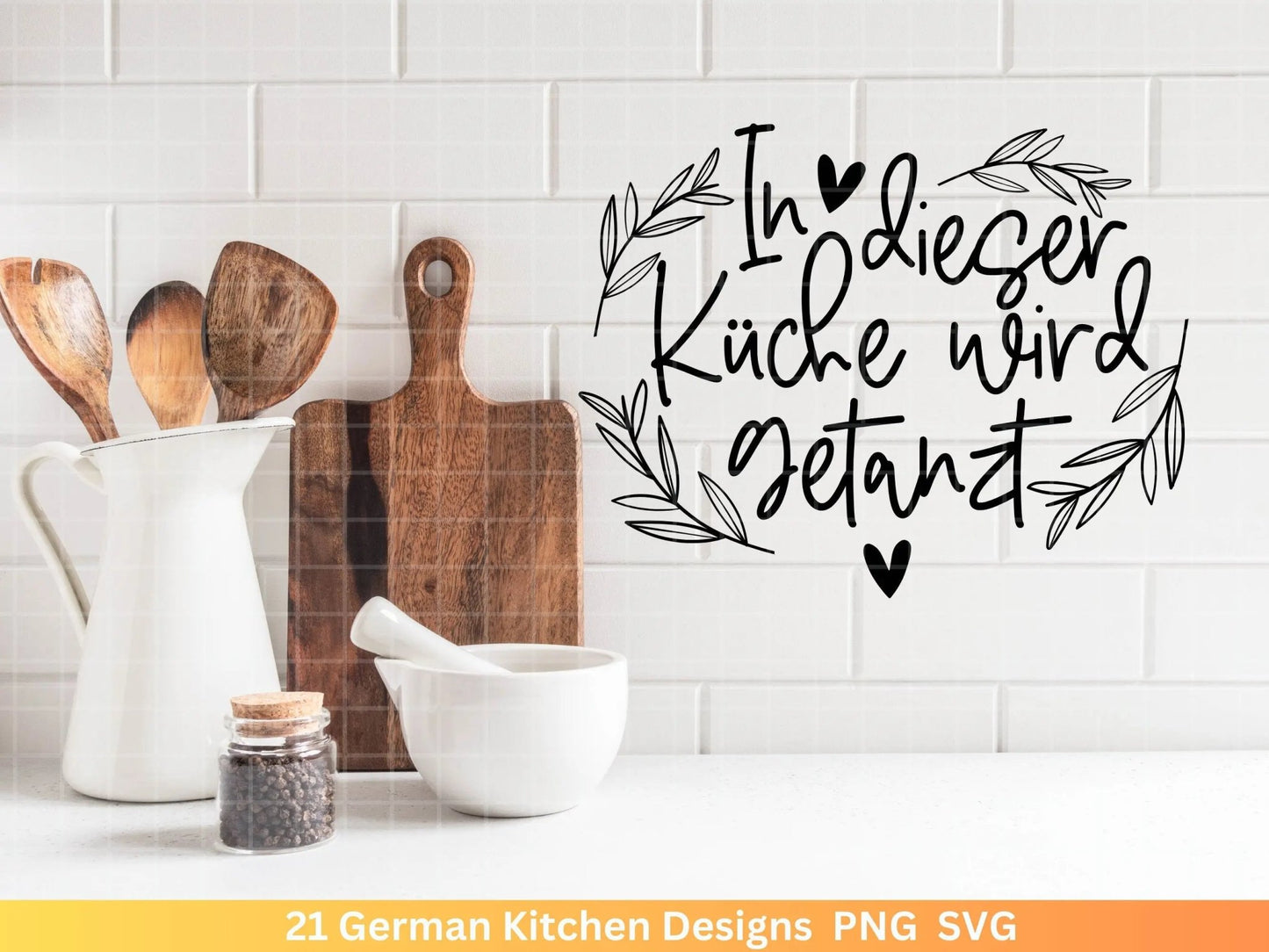 Deutsche Plotterdatei Küche Svg - Kochen svg Bundle - Chefkoch svg - Deutsche Sprüche Küche - Cricut Silhouette Studio Plotterdatei SVG