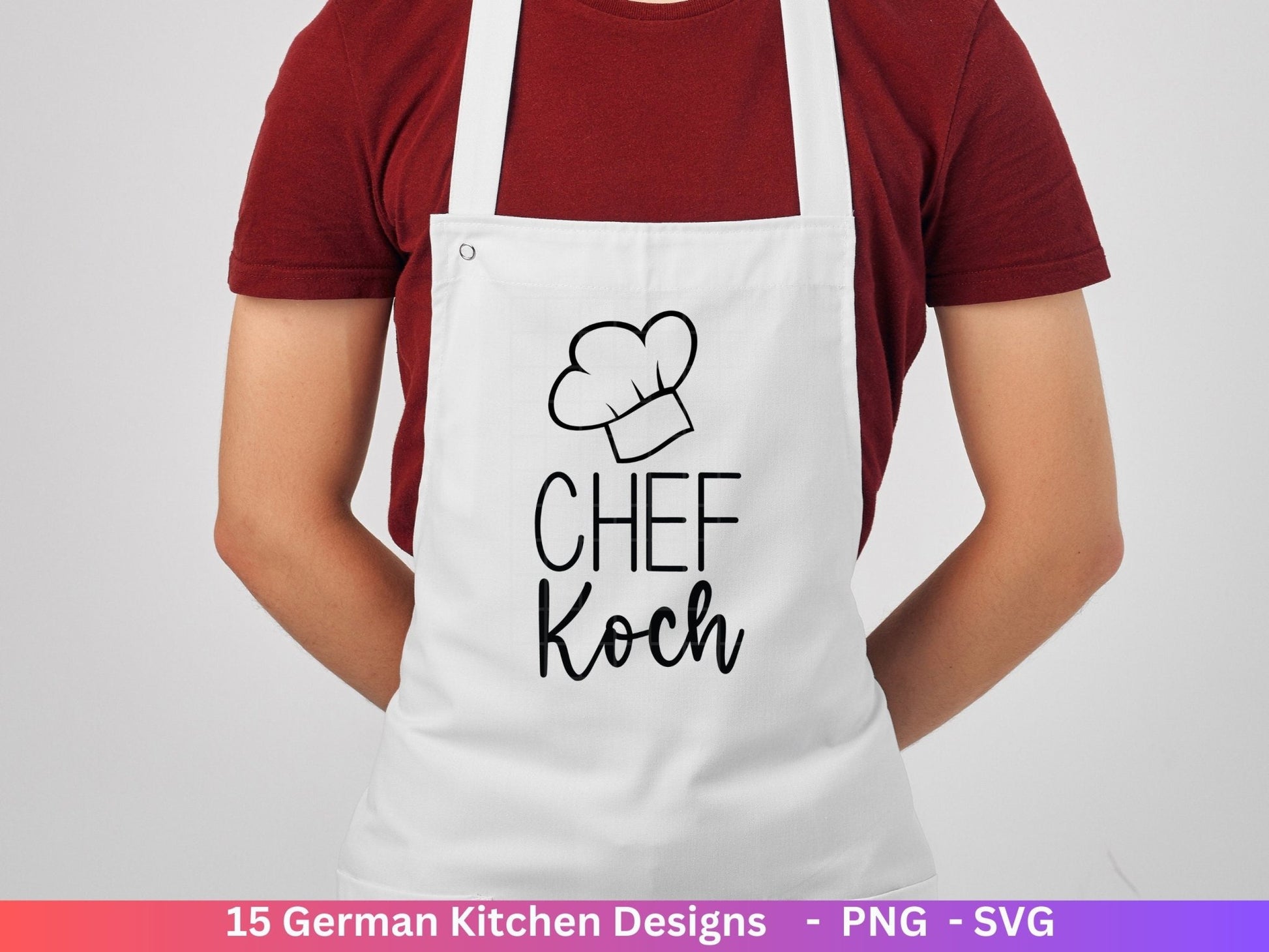 Deutsche Plotterdatei Küche Svg - Kochen svg Bundle - Chefkoch svg - Deutsche Sprüche Küche - Cricut Silhouette Studio Plotterdatei SVG - EmidaDesign