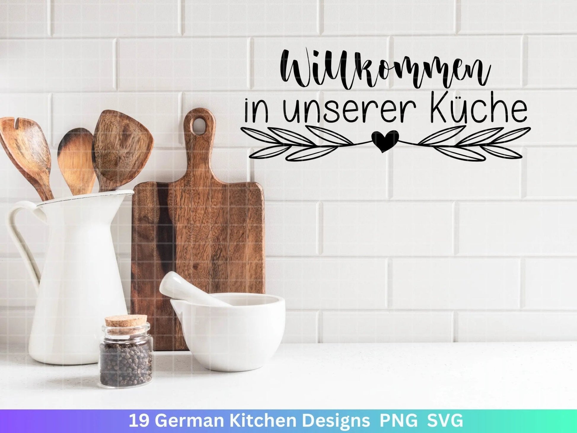 Deutsche Plotterdatei Küche Svg - Kochen svg Bundle - Chefkoch svg - Deutsche Sprüche Küche - Cricut Silhouette Studio Plotterdatei SVG