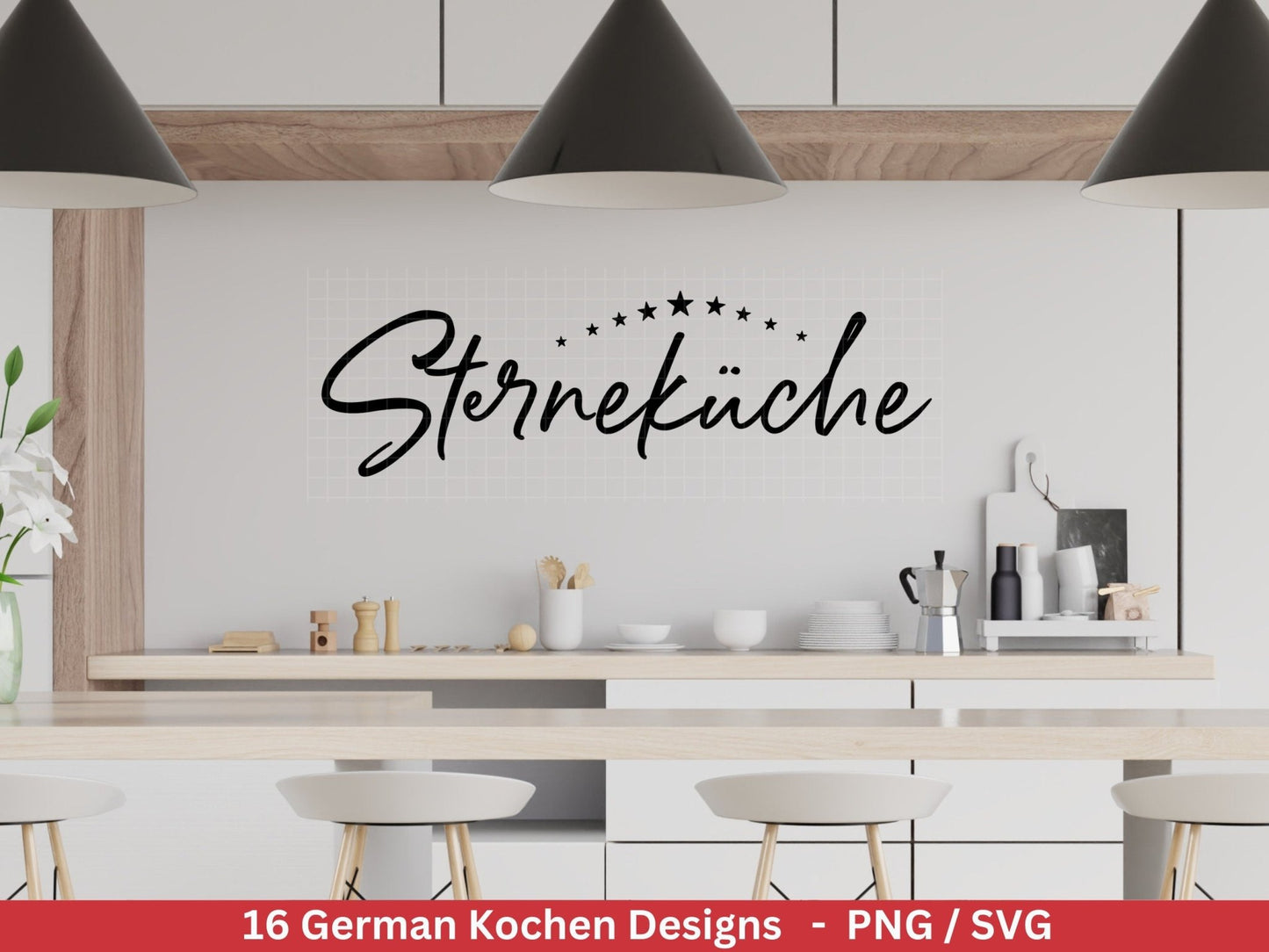 Deutsche Plotterdatei Küche Svg - Kochen svg Bundle - Chefkoch svg - Deutsche Sprüche Küche - Cricut Silhouette Studio Plotterdatei SVG