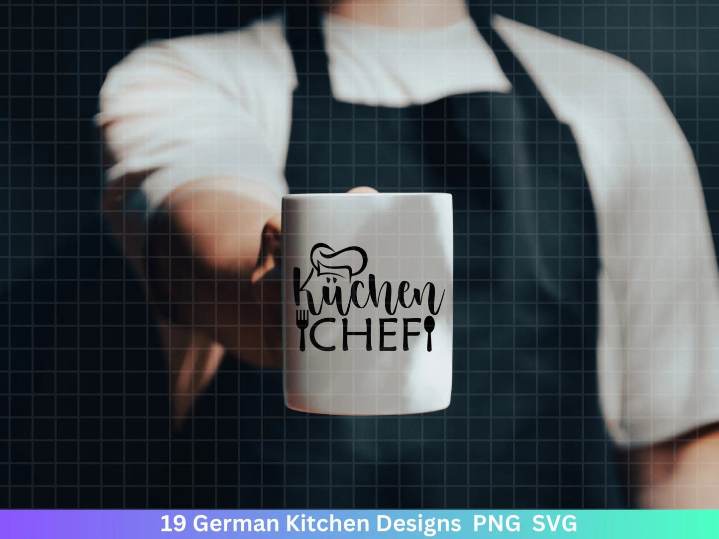 Deutsche Plotterdatei Küche Svg - Kochen svg Bundle - Chefkoch svg - Deutsche Sprüche Küche - Cricut Silhouette Studio Plotterdatei SVG