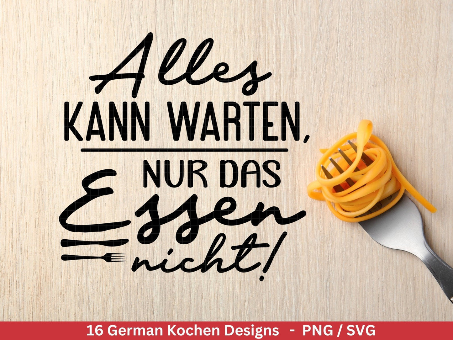 Deutsche Plotterdatei Küche Svg - Kochen svg Bundle - Chefkoch svg - Deutsche Sprüche Küche - Cricut Silhouette Studio Plotterdatei SVG