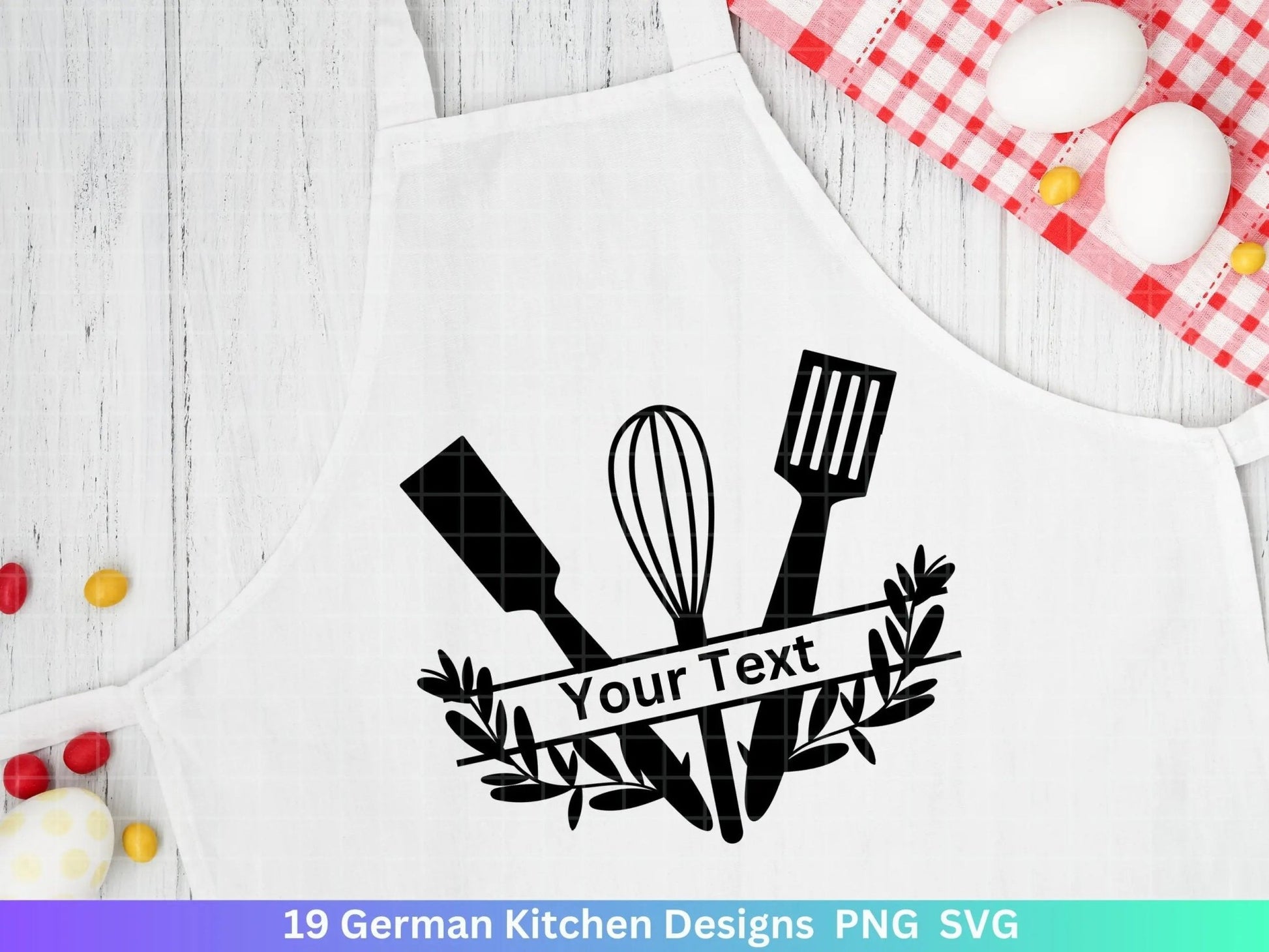 Deutsche Plotterdatei Küche Svg - Kochen svg Bundle - Chefkoch svg - Deutsche Sprüche Küche - Cricut Silhouette Studio Plotterdatei SVG