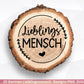 Deutsche Plotterdatei Lieblingsmensch - Du bist toll - Cricut Silhouette Studio Plotterdatei - Herzmensch Geschenk - Mit Liebe SVG Bundle