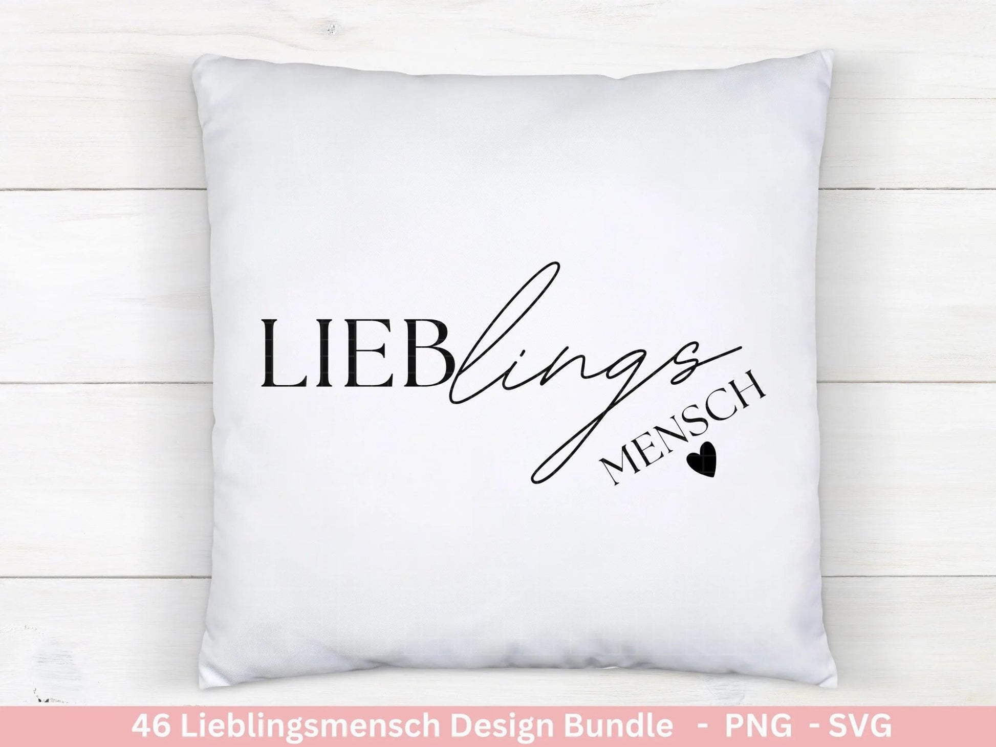 Deutsche Plotterdatei Lieblingsmensch - Du bist toll - Cricut Silhouette Studio Plotterdatei - Herzmensch Geschenk - Mit Liebe SVG Bundle