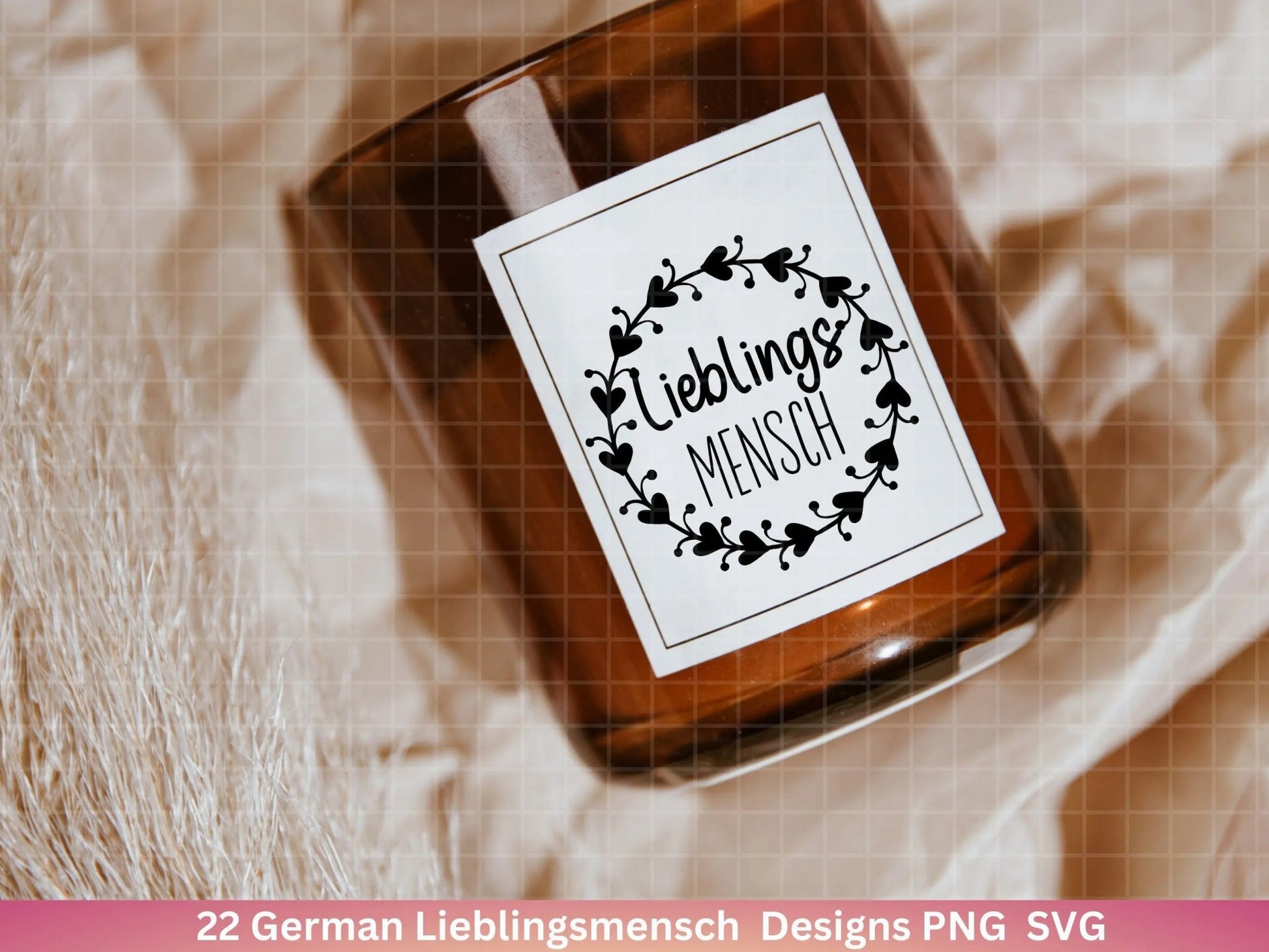 Deutsche Plotterdatei Lieblingsmensch - Du bist toll - Cricut Silhouette Studio Plotterdatei - Herzmensch Geschenk - Mit Liebe SVG Bundle