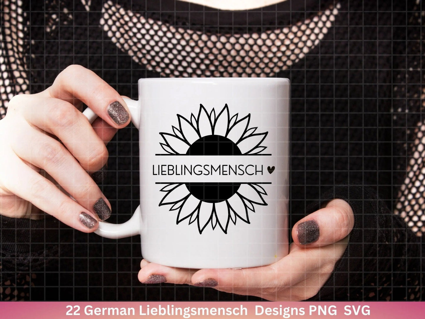 Deutsche Plotterdatei Lieblingsmensch - Du bist toll - Cricut Silhouette Studio Plotterdatei - Herzmensch Geschenk - Mit Liebe SVG Bundle