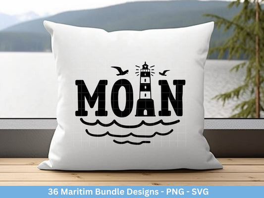 Deutsche Plotterdatei Maritim - Moin Plotterdatei - Nautical Clipart - Leuchtturm svg - Möwen svg - Wilkommen im Norden svg - Cricut Ahoi - EmidaDesign