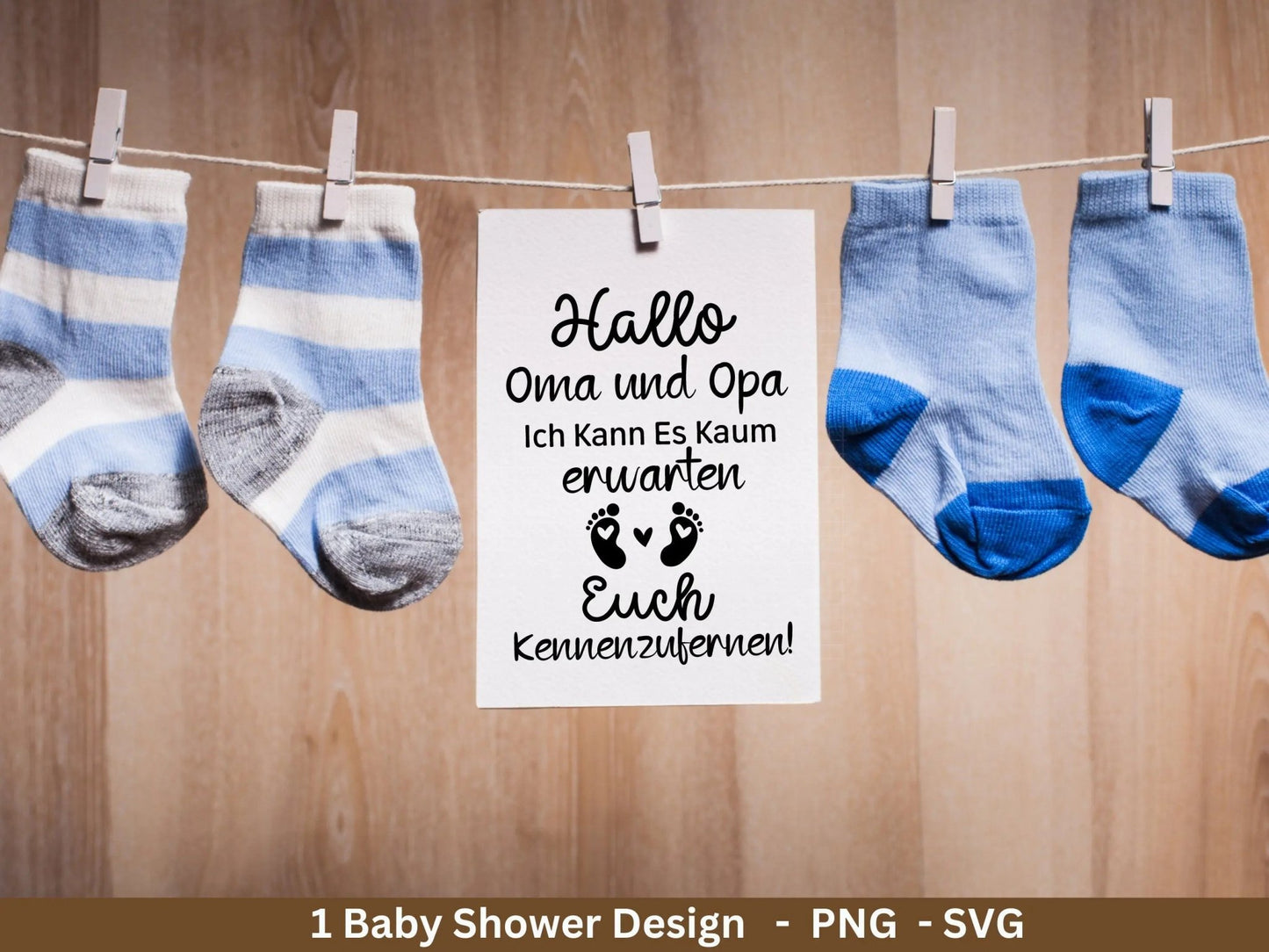 Deutsche Plotterdatei - Oma und Opa Geschenk - Baby Shower Geschenk Svg - Du wirst Oma - Cricut Svg . Du wirst Opa - Baby Überraschung